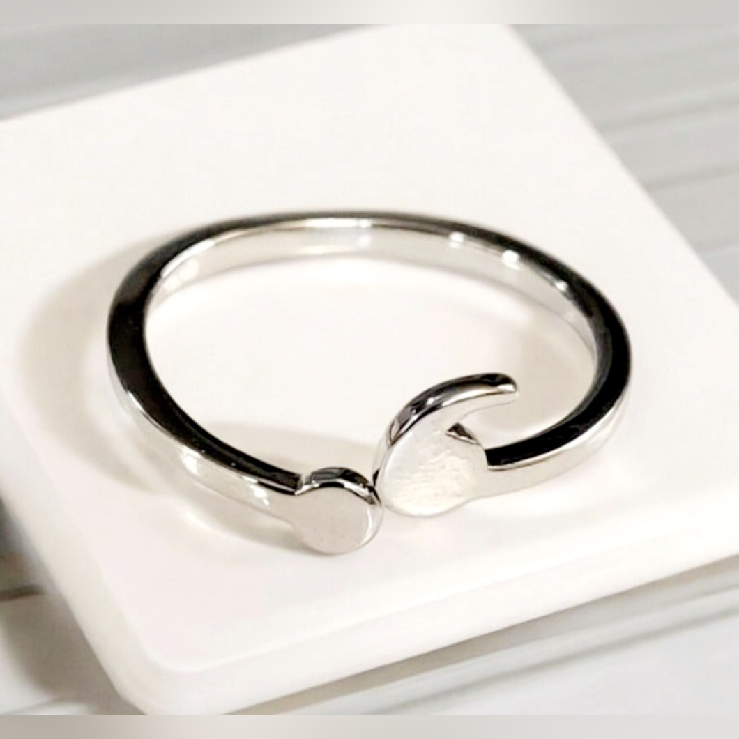 Womens Or Mens Stainless Steel Semi-Colon Mental Health Remembrance Ring
